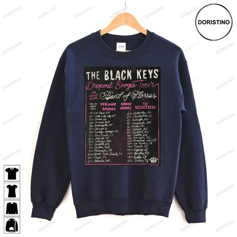 North American The Black Keys Dropout Boogie 2023 Tour Trending Style